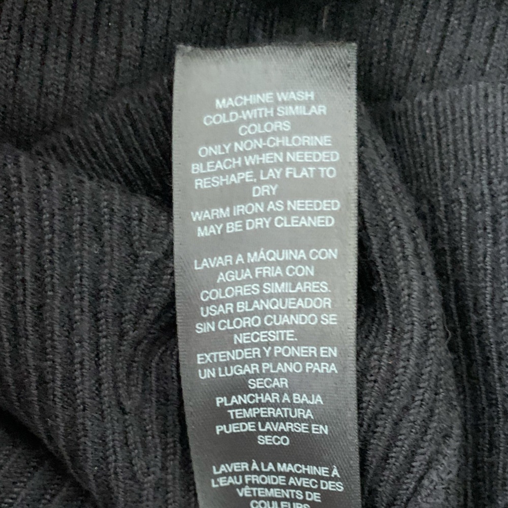 WHBM womens sleeveless ribbed turtleneck sweater black size small - Picture 12 of 12